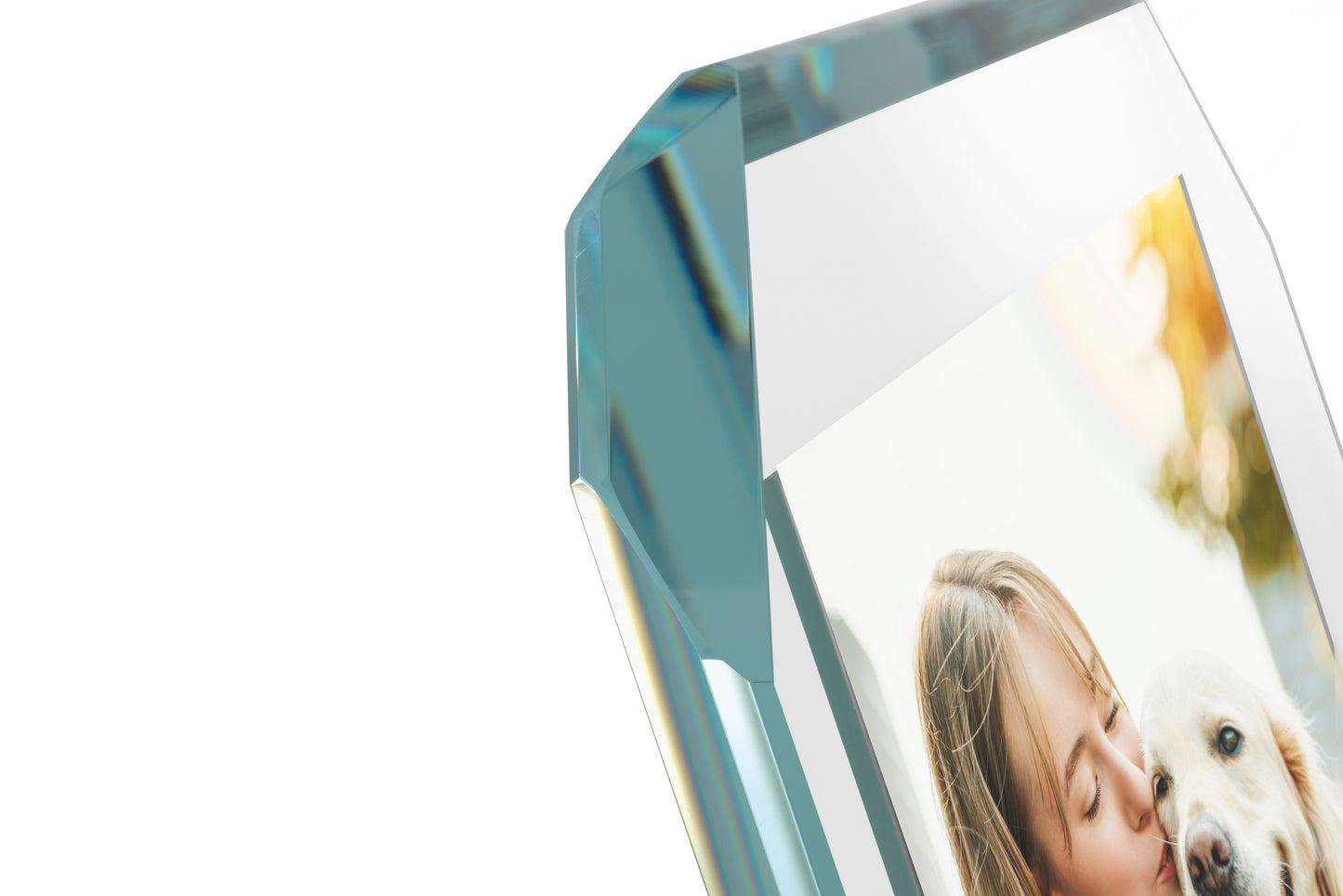 Otto – Extra-clear crystal photo frame Made in Italy