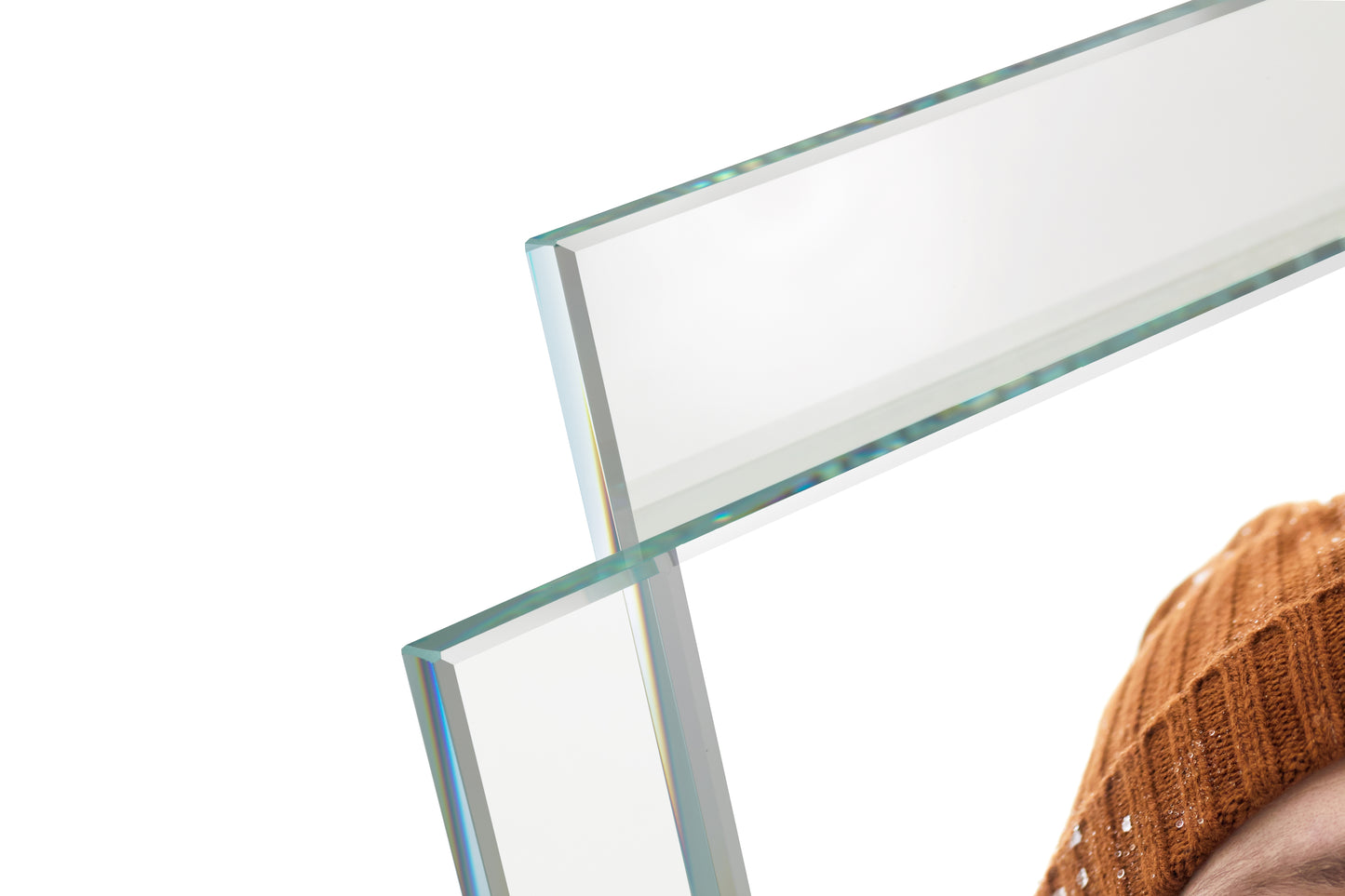 Geometrie – Portafoto in cristallo extrachiaro Made in Italy