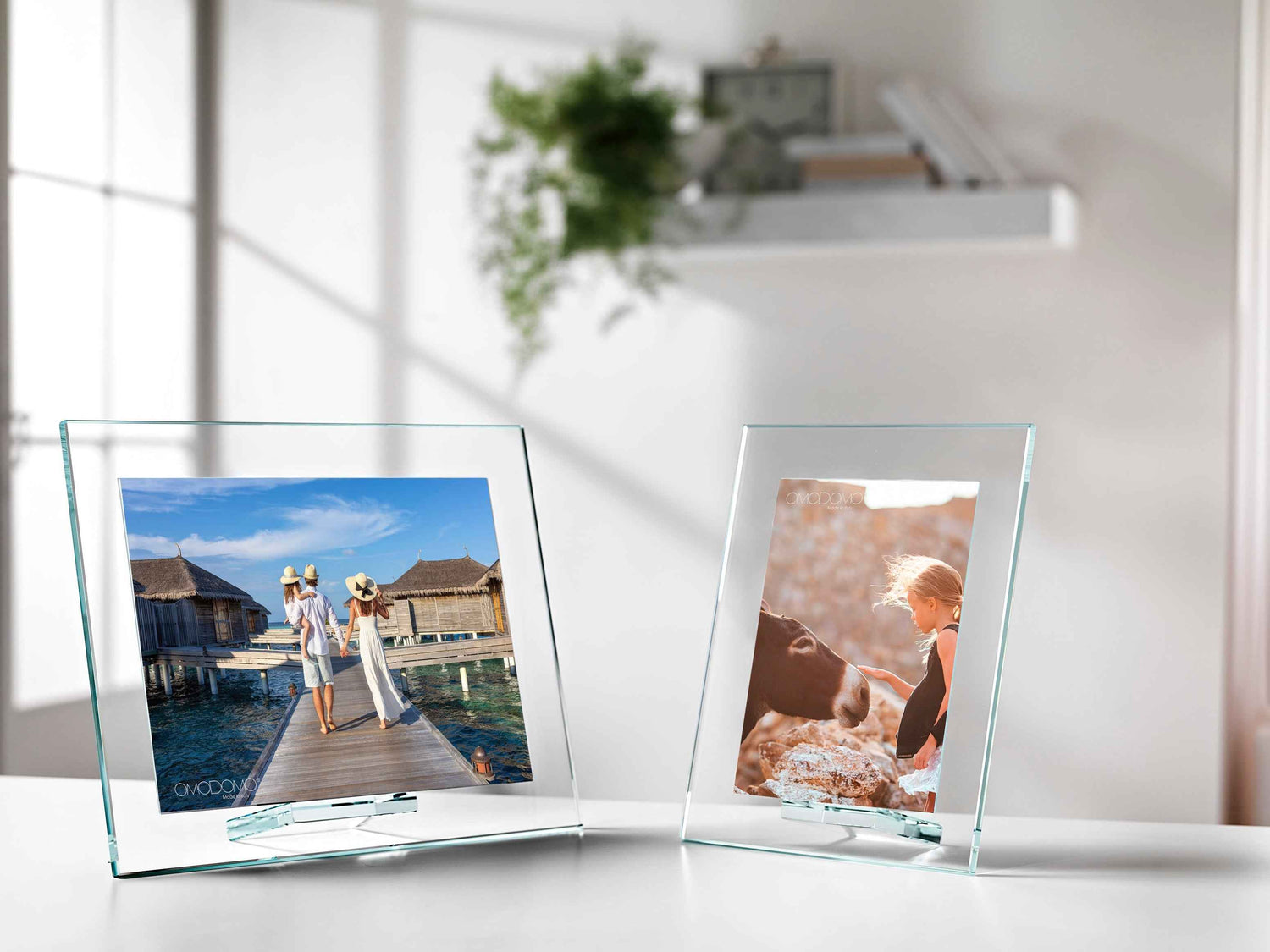 portafoto cristallo extrachiaro 8mm — Ice | Omodomo