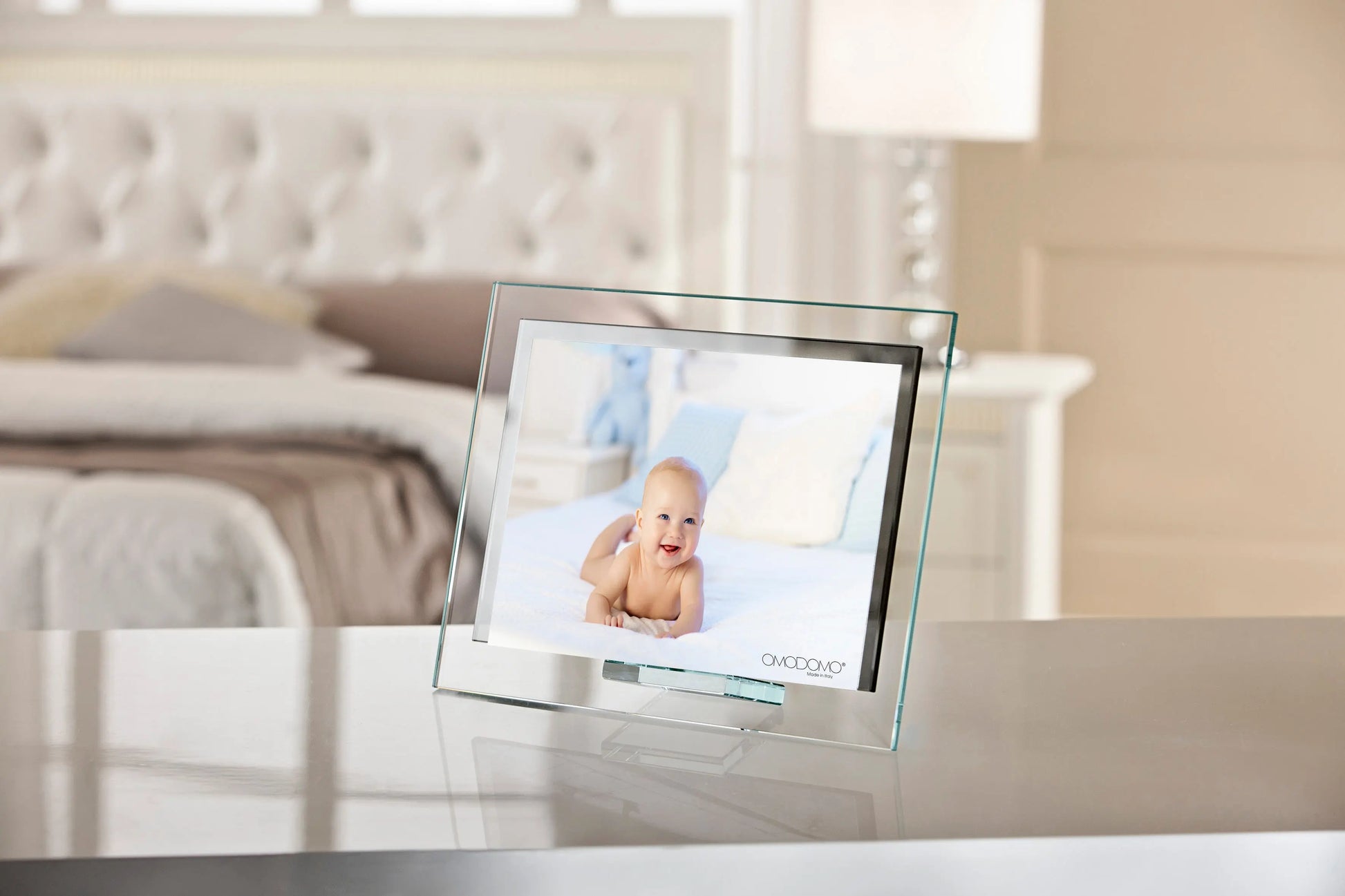 Frame — portafoto cristallo specchiato grigio 8mm | Omodomo | Omodomo
