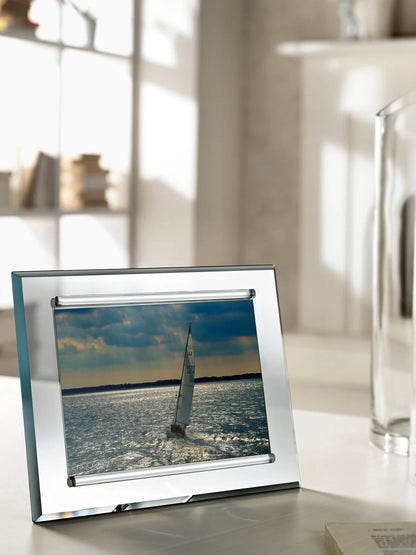 Grey — portafoto cristallo specchiato grigio molato 45° | Omodomo | Omodomo