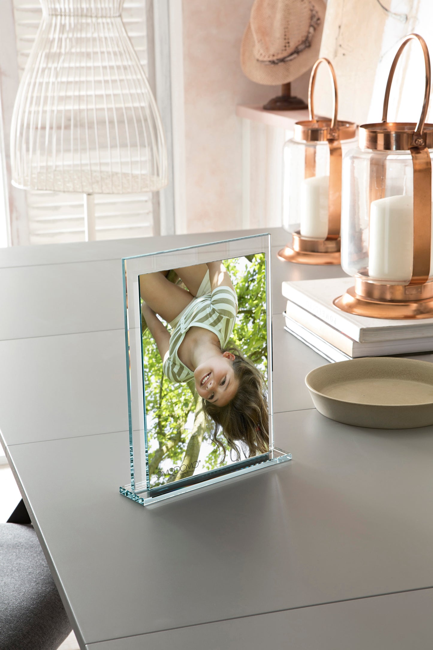 Eco – Portafoto in cristallo extrachiaro Made in Italy