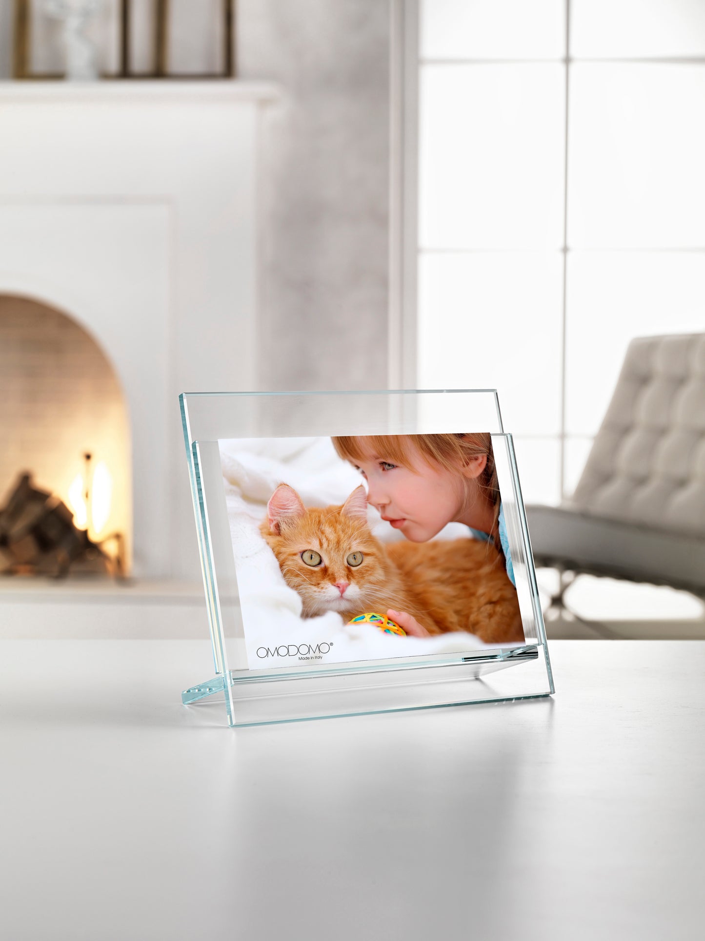 Up and Down – Portafoto in cristallo extrachiaro 8 mm Made in Italy