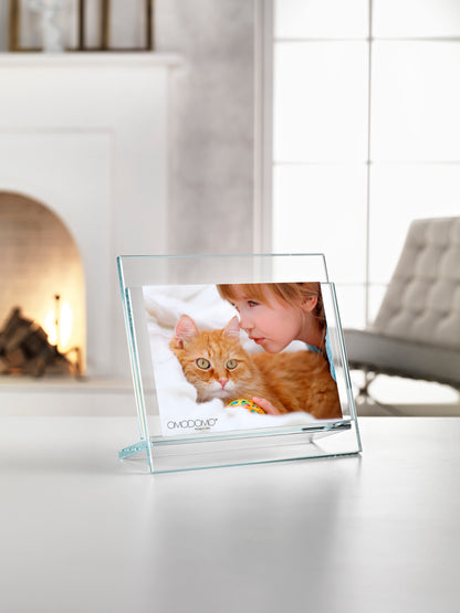 Up and Down – Portafoto in cristallo extrachiaro 8 mm Made in Italy