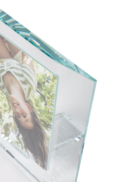 Aki – Portafoto in cristallo extrachiaro Made in Italy