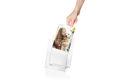 Side by Side–Portafoto in cristallo extrachiaro 8 mm Made in Italy