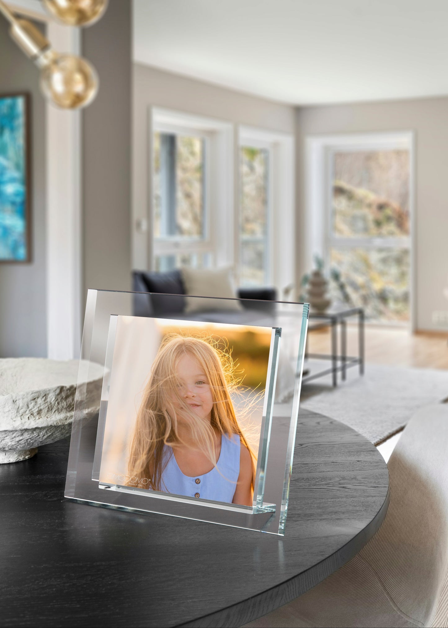 Coelo – Portafoto in cristallo extrachiaro Made in Italy