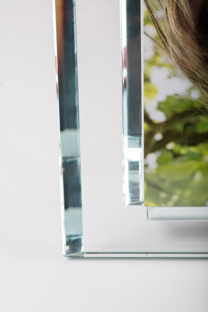 Coelo – Portafoto in cristallo extrachiaro Made in Italy