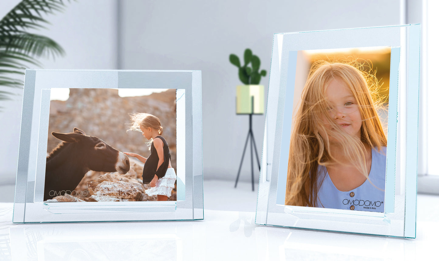 Coelo – Portafoto in cristallo extrachiaro Made in Italy