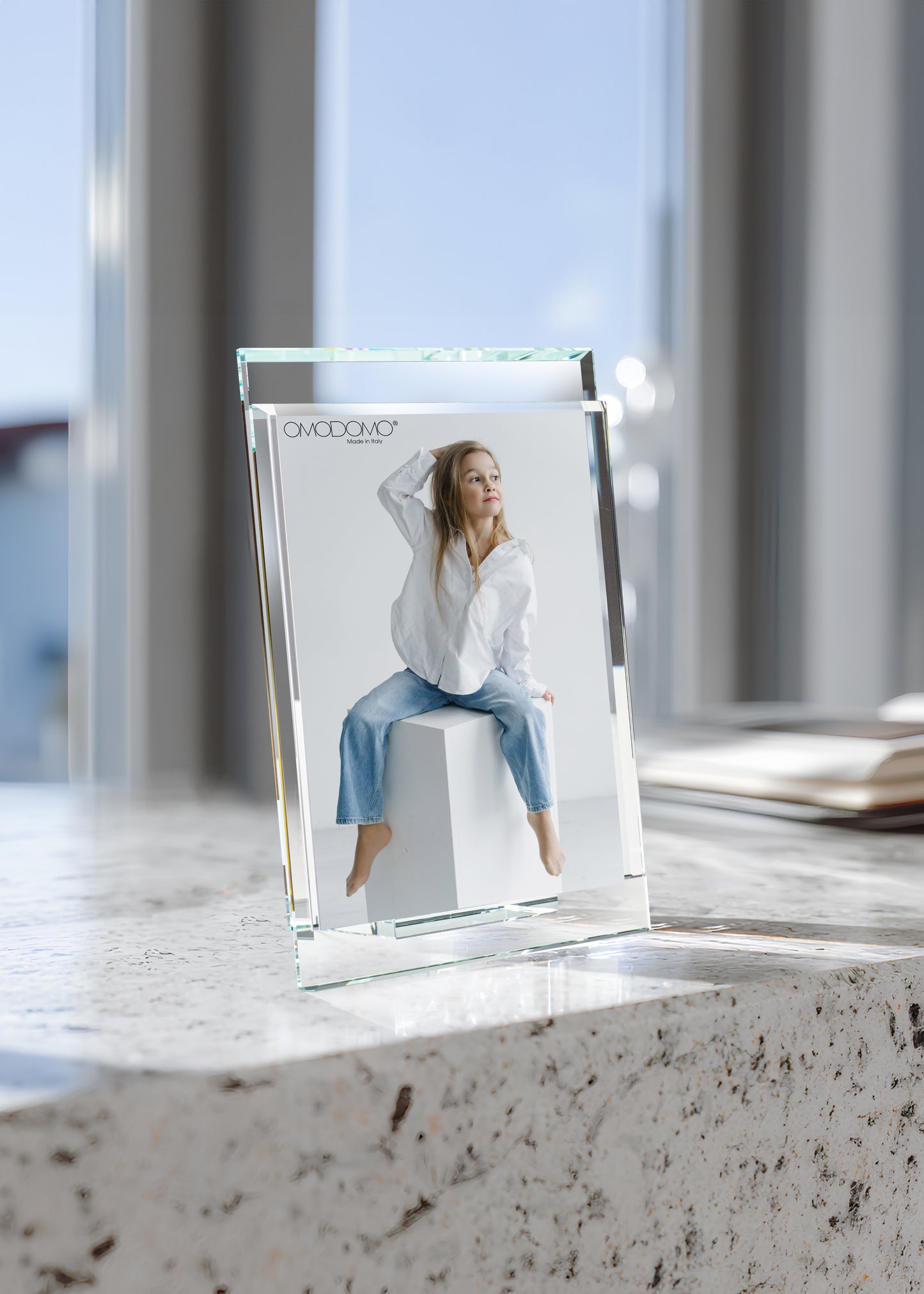 Flo’ – Portafoto in cristallo extrachiaro Made in Italy