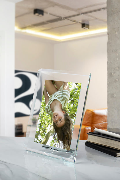 Kontra – Portafoto in cristallo extrachiaro Made in Italy