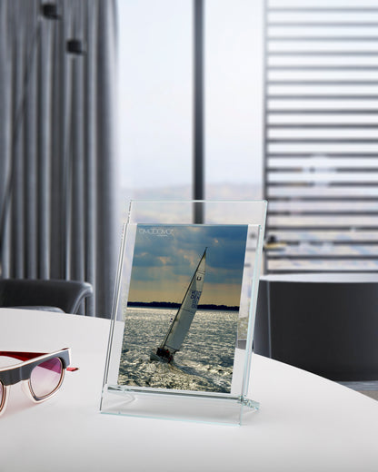 Up and Down – Portafoto in cristallo extrachiaro 8 mm Made in Italy